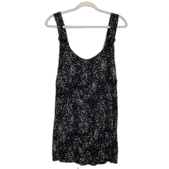Michel Studio Tops - Black floral top women’s scoop neck black floral plus size 3X knot straps summer